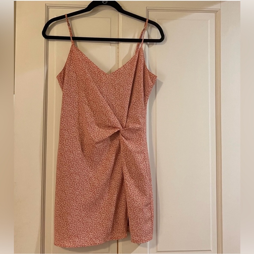 Abercrombie XS Burnt Orange Floral Dress